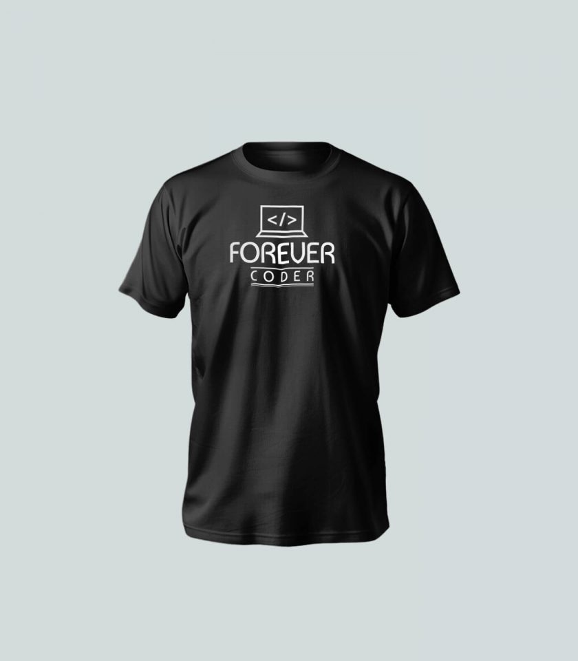 "Forever Coder" T-Shirt – Tech-Inspired Design, Premium Comfort, Unisex Fit - Image 3