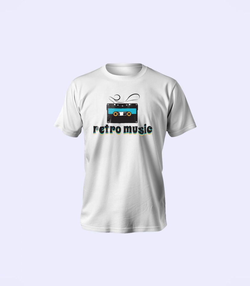 "Retro Music" Unisex T-Shirt – Bold Vinyl Design, Vintage Vibes, Ultimate Comfort